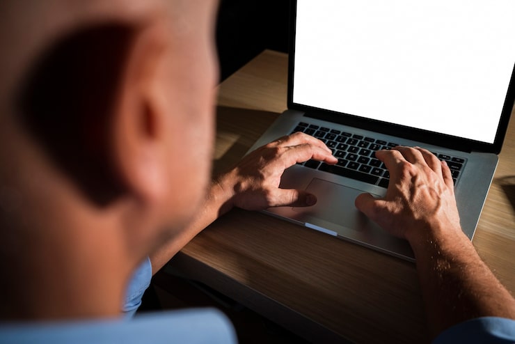Person clicking accept on computer screen